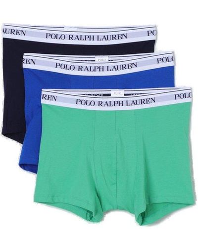 Polo Ralph Lauren Triple-pack Logo Band Trunks - Blue