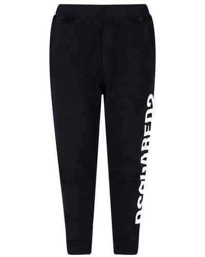 DSquared² Logo Print Track Pants - Black