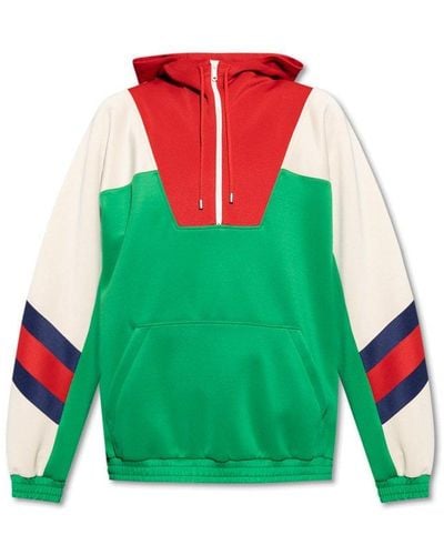 Gucci Neoprene Half-zip Jacket - Green