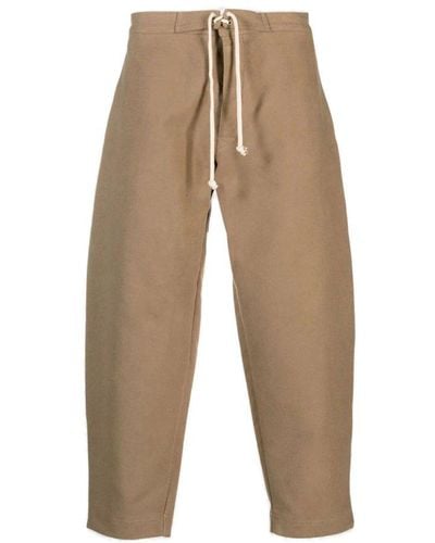 Societe Anonyme Drawstring Waist Tapered-leg Trousers - Natural
