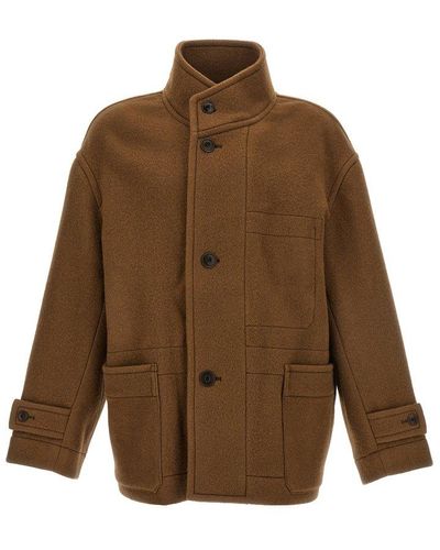 Lemaire Boxy Duffle Coats, Trench Coats - Brown