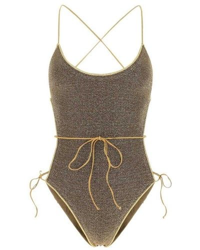 Buy Oseree Blue Lumière One-piece Swimsuit - Black At 70% Off