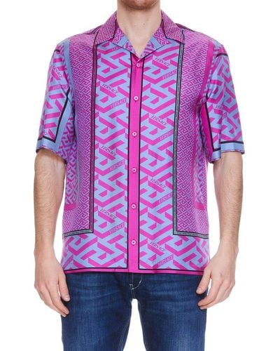 Versace La Greca Shirt - Purple