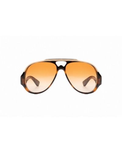 Jacques Marie Mage Aviator Frame Sunglasses - Black