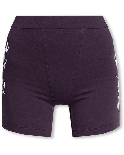 Heron Preston High-waisted Shorts - Purple