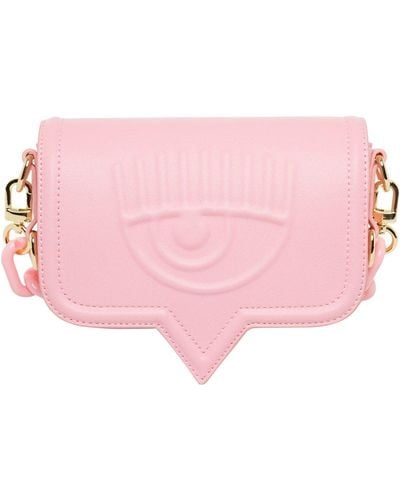 Chiara Ferragni Eyelike Chain-linked Shoulder Bag - Pink
