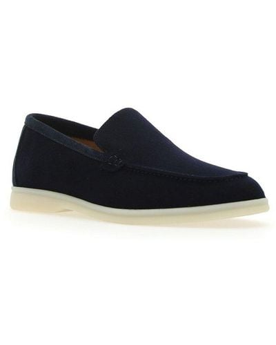 Loro Piana Pointed Toe Loafers - Blue