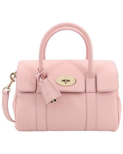 Mulberry Bayswater Foldover Top Small Tote Bag - Pink