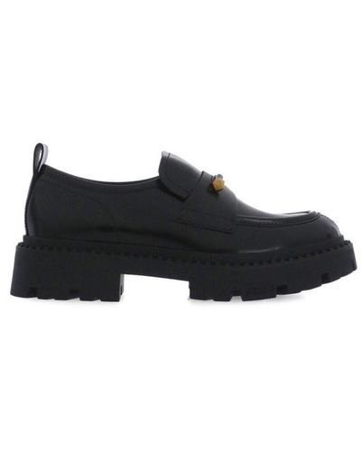 Ash Genial Jack Studs-embellished Platform Loafers - Black