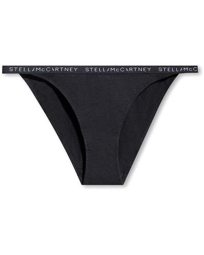 Stella McCartney Briefs With Logo - Black