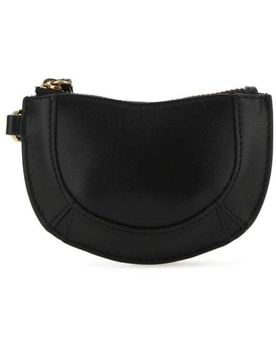 Isabel Marant Leather Soko Coin Purse - Black