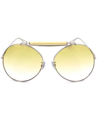Max Mara Round Frame Sunglasses - Yellow