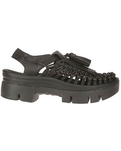 Noir Kei Ninomiya Tassel Detailed Sandals - Black