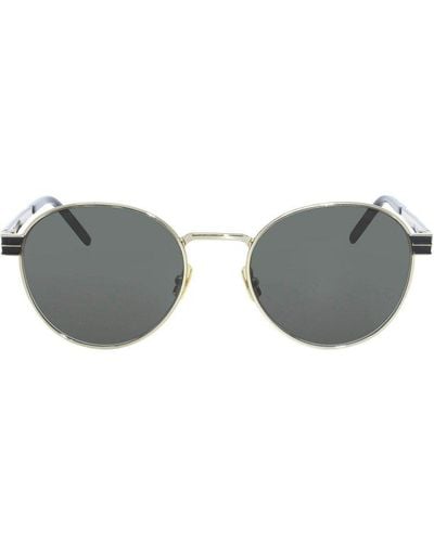 Saint Laurent Round-frame Sunglasses - Grey
