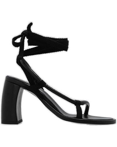 Ann Demeulemeester Solange Ankle Strapped Sandals - Black