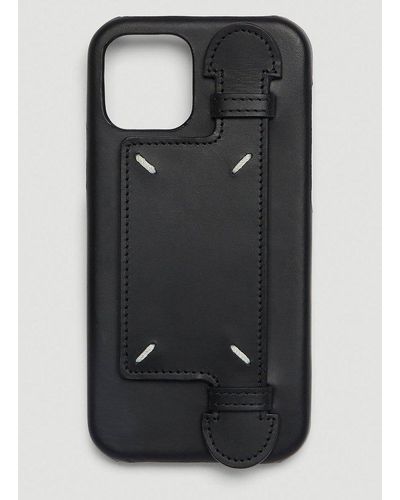 Maison Margiela Off-White Leather Phone Pouch