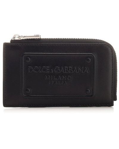 Dolce & Gabbana Zipped Card Holder - Black