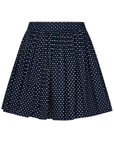 Polo Ralph Lauren Floral Print Mini Skirt - Blue