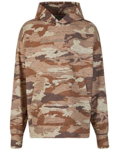 Acne Studios Camouflage Hood Sweatshirt - Brown