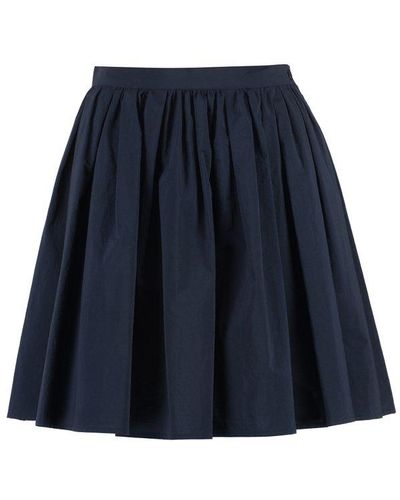 Moncler Cotton Mini-skirt - Blue