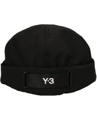 Y-3 Logo Embroidery Hat - Black