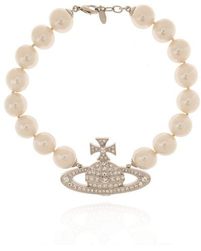 Vivienne Westwood Pearl Necklace 'neysa', - White