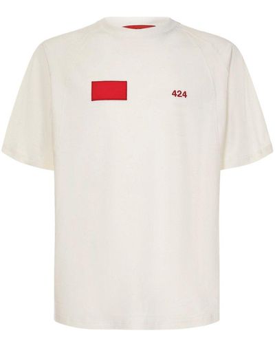 424 Logo-printed Crewneck T-shirt - White