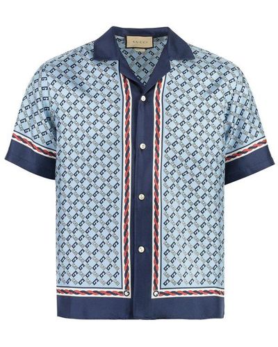 Gucci Bowling Shirt - Blue