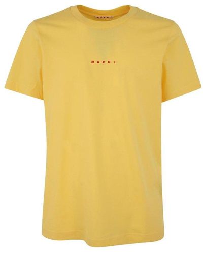 Marni Cotton T-shirt - Yellow