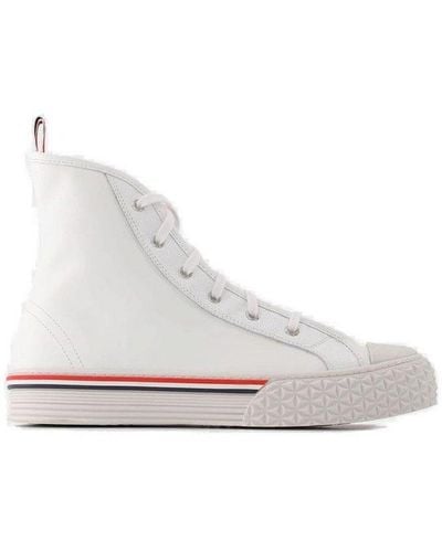 Thom Browne High-top Lace-up Sneakers - White