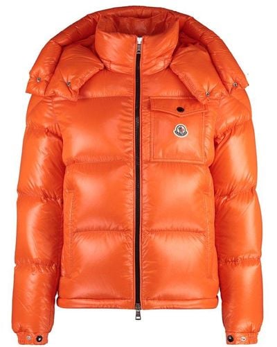 Moncler Montbeliard Hooded Short Down Jacket - Orange