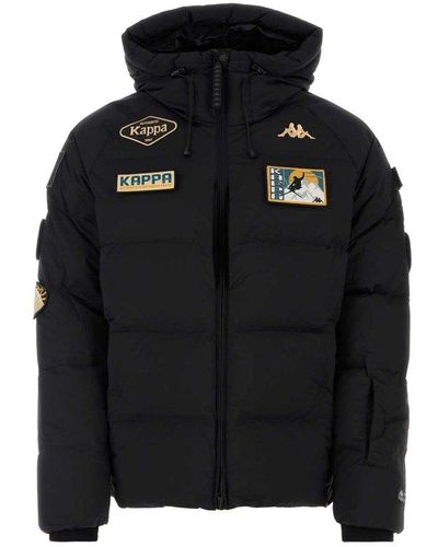 Kappa Ski Team Zip-up Puffer Jacket - Black