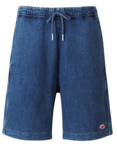 DIESEL Denim D-boxy Bermuda Short - Blue