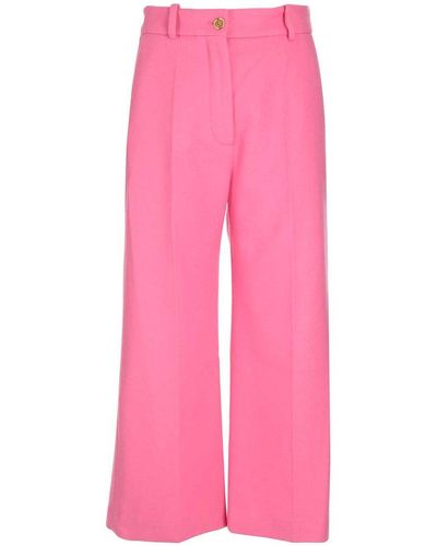 Patou High Waist Flared Trousers - Pink