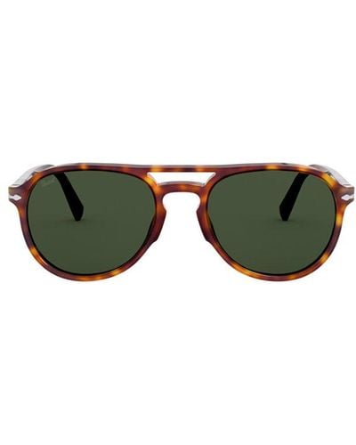 Persol Aviator Frame Sunglasses - Green