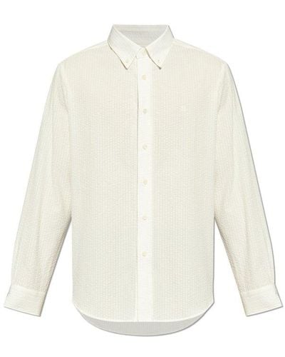 Givenchy Logo Detailed Long-sleeved Shirt - White
