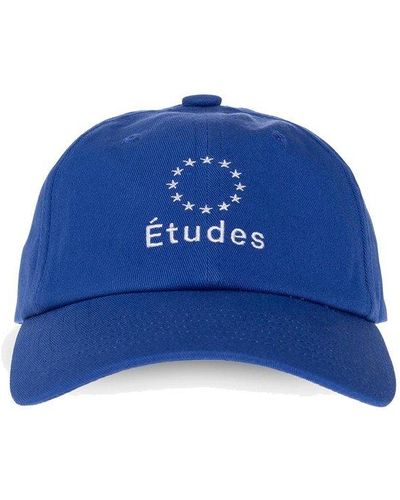 Etudes Studio Logo Embroidered Curved Peak Cap - Blue