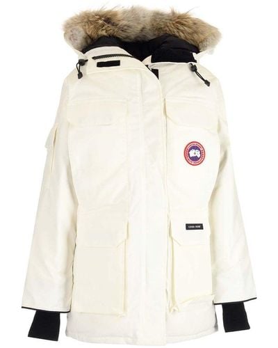 Canada Goose "expedition" White Parka - Natural
