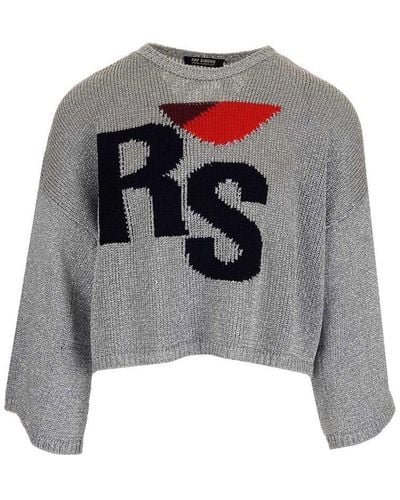 Raf Simons Cropped Sweater - Grey