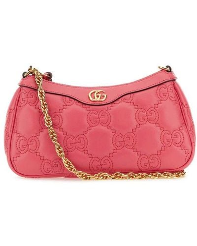 Gucci GG Matelasse Shoulder Bag - Pink