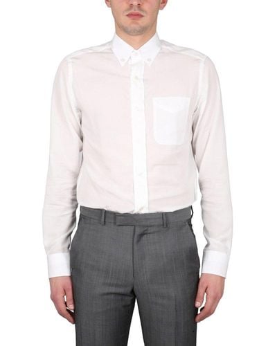 Tom Ford Slim-fit Long-sleeved Shirt - White