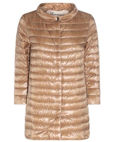 Herno Quilted Down Jacket - Natural