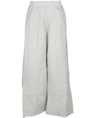 Low Classic Low-rise Banding Trousers - White