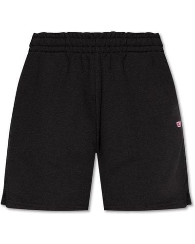 DIESEL P Jar D Logo Detailed Shorts - Black