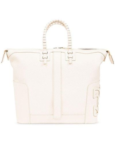 Casadei C-style Shopper Bag - Natural
