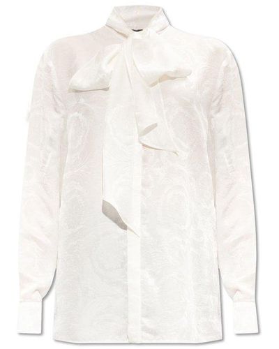 Versace Barocco Shirt, - White