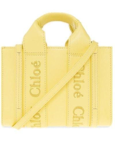 Chloé ‘Woody Mini’ Shoulder Bag - Yellow