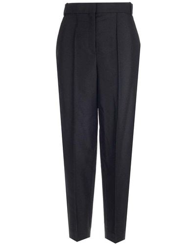 Tory Burch High-waist Tapered Tailored Pants - Blue