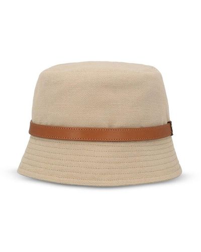 Saint Laurent Cassandre Bucket Hat - Natural