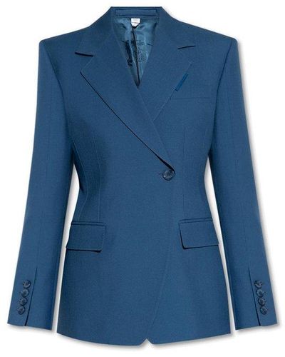 Burberry Blue 'claudete' Wool Blazer